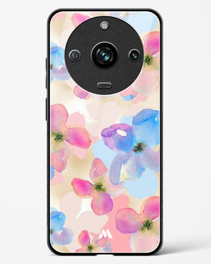 Watercolour Daisies Glass Case Phone Cover (Realme)