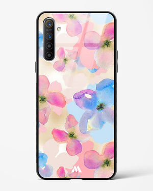 Watercolour Daisies Glass Case Phone Cover (Realme)