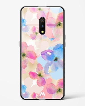 Watercolour Daisies Glass Case Phone Cover (Realme)
