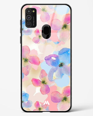 Watercolour Daisies Glass Case Phone Cover-(Samsung)