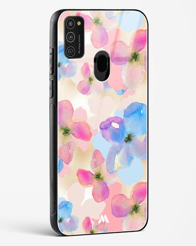 Watercolour Daisies Glass Case Phone Cover-(Samsung)