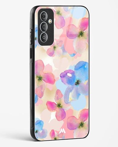 Watercolour Daisies Glass Case Phone Cover-(Samsung)