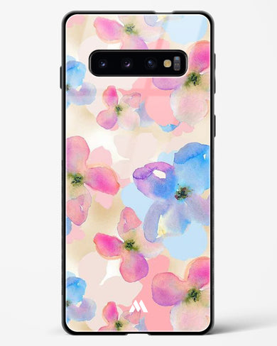 Watercolour Daisies Glass Case Phone Cover-(Samsung)