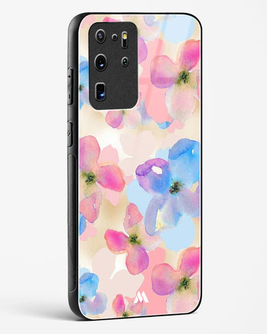 Watercolour Daisies Glass Case Phone Cover-(Samsung)