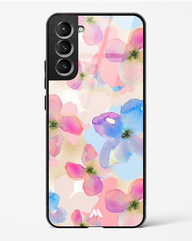 Watercolour Daisies Glass Case Phone Cover-(Samsung)