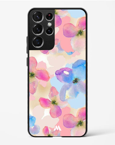 Watercolour Daisies Glass Case Phone Cover (Samsung)