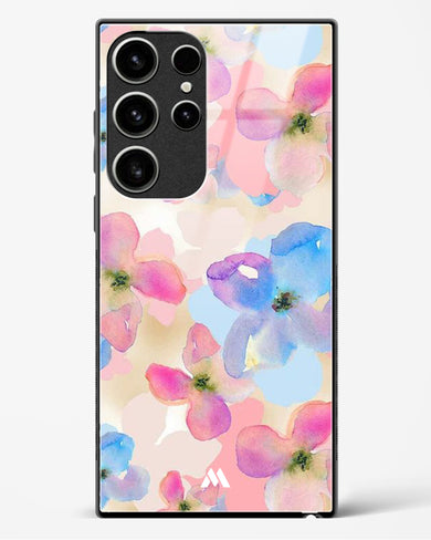 Watercolour Daisies Glass Case Phone Cover-(Samsung)