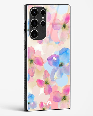 Watercolour Daisies Glass Case Phone Cover-(Samsung)