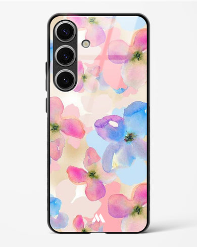 Watercolour Daisies Glass Case Phone Cover-(Samsung)