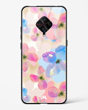 Watercolour Daisies Glass Case Phone Cover-(Vivo)