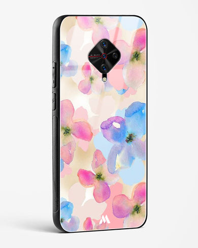Watercolour Daisies Glass Case Phone Cover (Vivo)