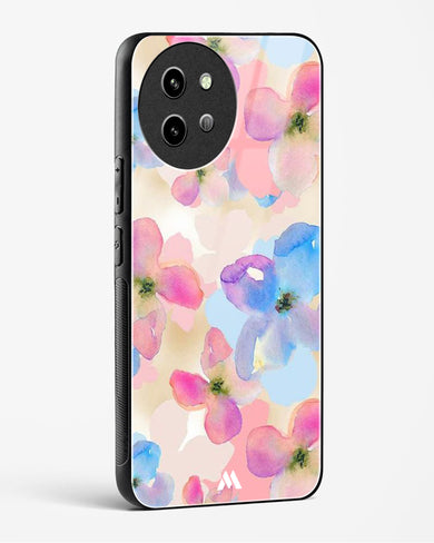 Watercolour Daisies Glass Case Phone Cover (Vivo)