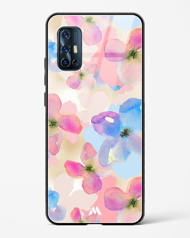 Watercolour Daisies Glass Case Phone Cover (Vivo)