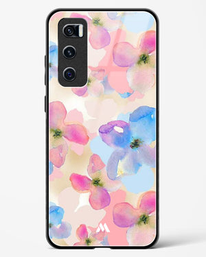 Watercolour Daisies Glass Case Phone Cover (Vivo)
