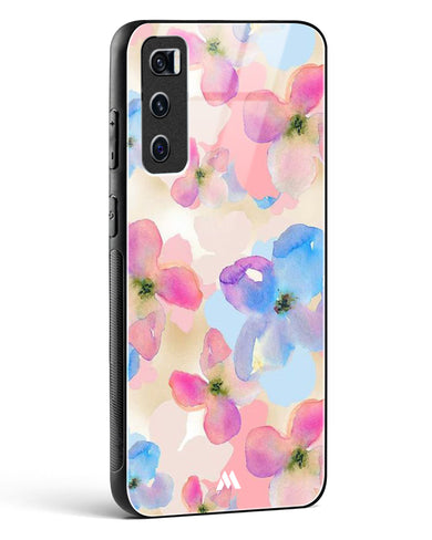 Watercolour Daisies Glass Case Phone Cover (Vivo)