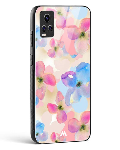 Watercolour Daisies Glass Case Phone Cover (Vivo)