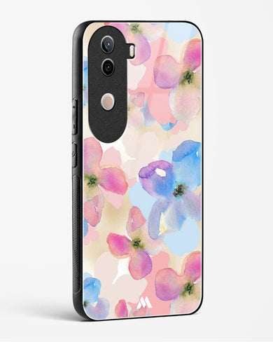 Watercolour Daisies Glass Case Phone Cover (Vivo)