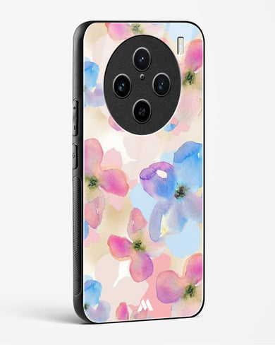 Watercolour Daisies Glass Case Phone Cover (Vivo)