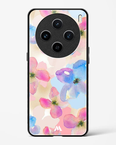 Watercolour Daisies Glass Case Phone Cover (Vivo)