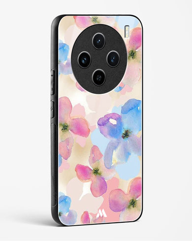 Watercolour Daisies Glass Case Phone Cover (Vivo)