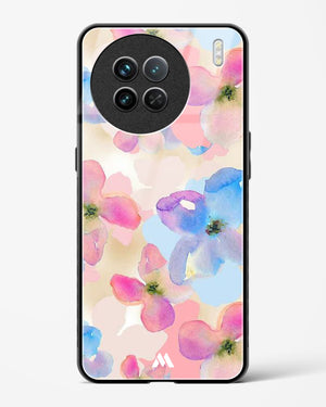 Watercolour Daisies Glass Case Phone Cover-(Vivo)