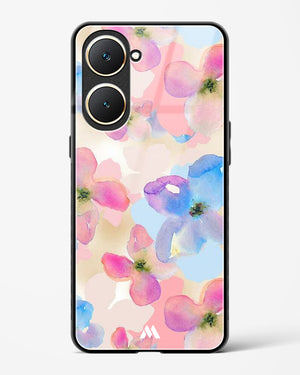 Watercolour Daisies Glass Case Phone Cover (Vivo)