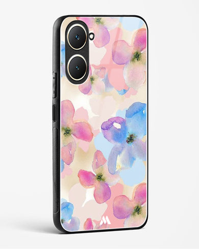 Watercolour Daisies Glass Case Phone Cover (Vivo)