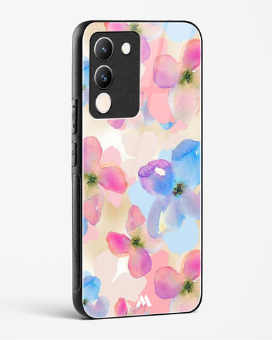 Watercolour Daisies Glass Case Phone Cover (Vivo)