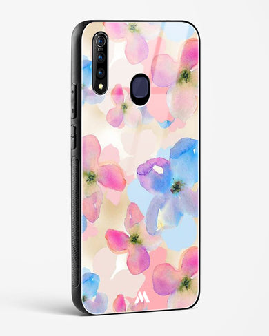 Watercolour Daisies Glass Case Phone Cover (Vivo)