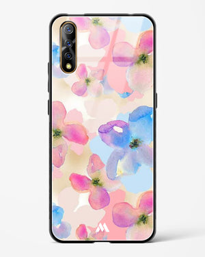 Watercolour Daisies Glass Case Phone Cover-(Vivo)