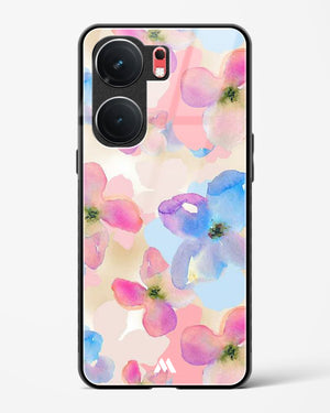 Watercolour Daisies Glass Case Phone Cover (Vivo)