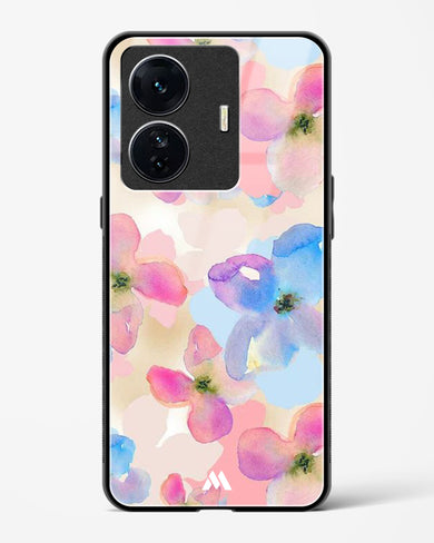 Watercolour Daisies Glass Case Phone Cover (Vivo)
