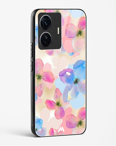 Watercolour Daisies Glass Case Phone Cover (Vivo)