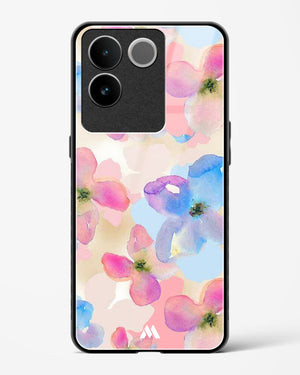 Watercolour Daisies Glass Case Phone Cover (Vivo)