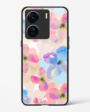 Watercolour Daisies Glass Case Phone Cover (Vivo)