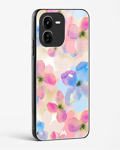 Watercolour Daisies Glass Case Phone Cover (Vivo)
