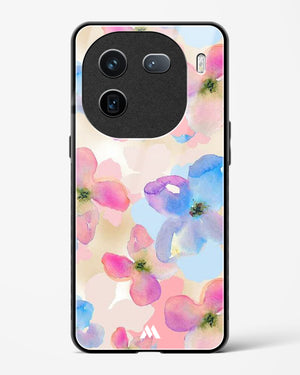 Watercolour Daisies Glass Case Phone Cover (Vivo)