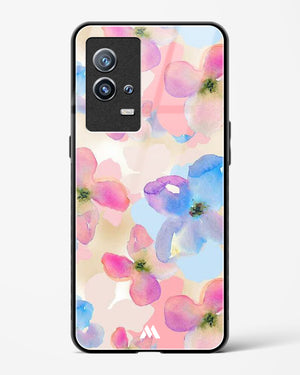 Watercolour Daisies Glass Case Phone Cover-(Vivo)