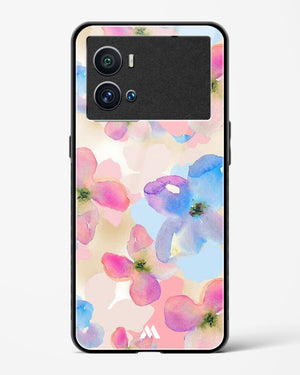 Watercolour Daisies Glass Case Phone Cover-(Vivo)