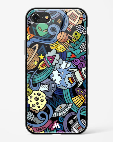 Spacing Out Glass Case Phone Cover-(Apple)