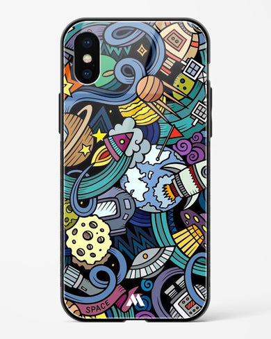 Spacing Out Glass Case Phone Cover-(Apple)