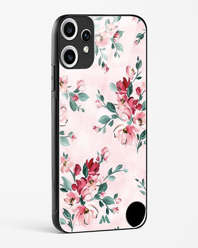 Painted Bouquets Glass Case Phone Cover (Nothing)