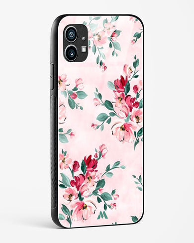 Painted Bouquets Glass Case Phone Cover (Nothing)
