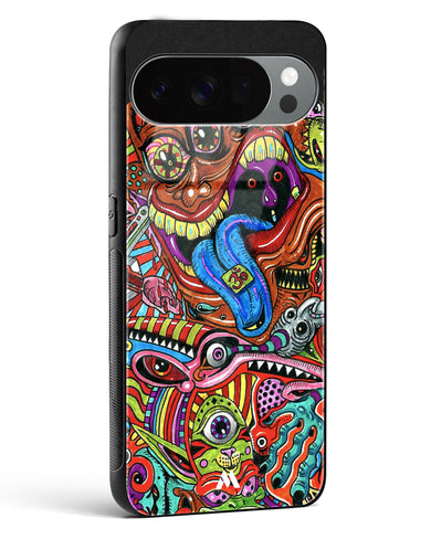 Psychedelic Monster Art Glass Case Phone Cover (Google)