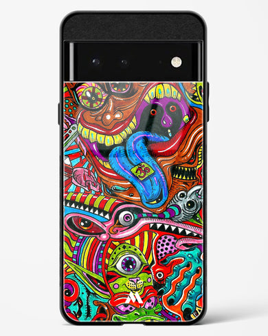 Psychedelic Monster Art Glass Case Phone Cover (Google)