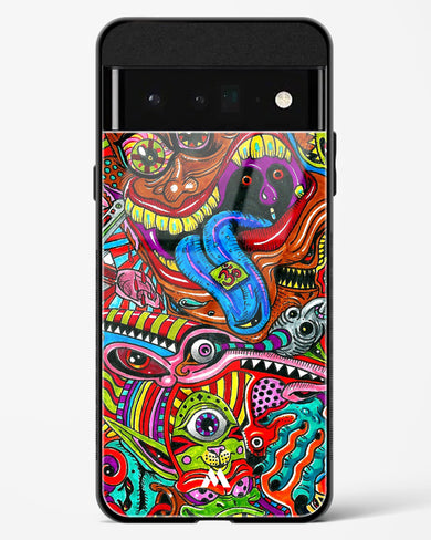 Psychedelic Monster Art Glass Case Phone Cover (Google)