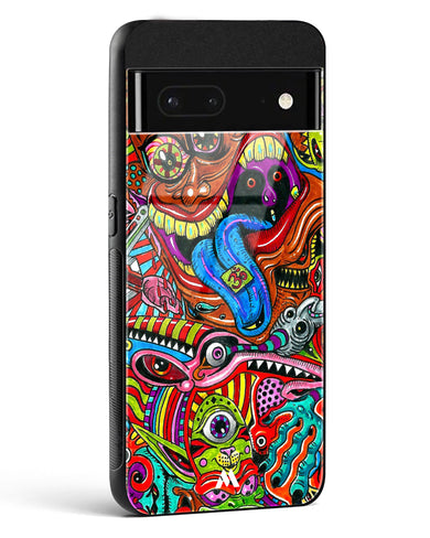 Psychedelic Monster Art Glass Case Phone Cover (Google)