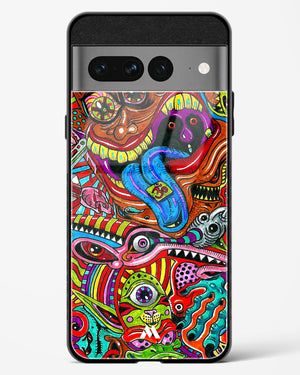 Psychedelic Monster Art Glass Case Phone Cover (Google)