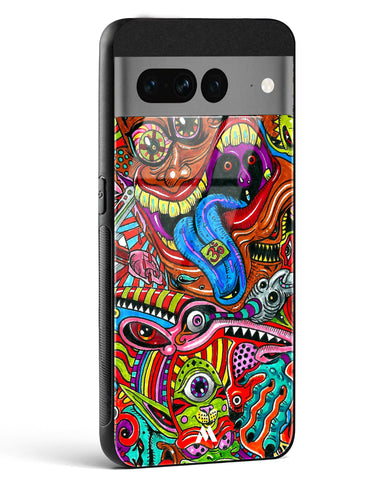 Psychedelic Monster Art Glass Case Phone Cover (Google)