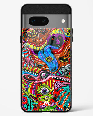 Psychedelic Monster Art Glass Case Phone Cover (Google)